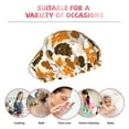 thumbnail image 6 of KLL Autumn Woodland Characters Pattern Shower Cap & Bath Cap for Women,Reversible Oversized Waterproof Shower Caps for all Hair Lengths,Elastic Reusable Bathing Hair Cap, 6 of 6