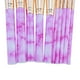 thumbnail image 5 of Marbling Brushes Kit Powder Foundatin Sombra de ojos Juego de brochas de maquillaje para cejas Herramienta de belleza Púrpura, 5 of 7
