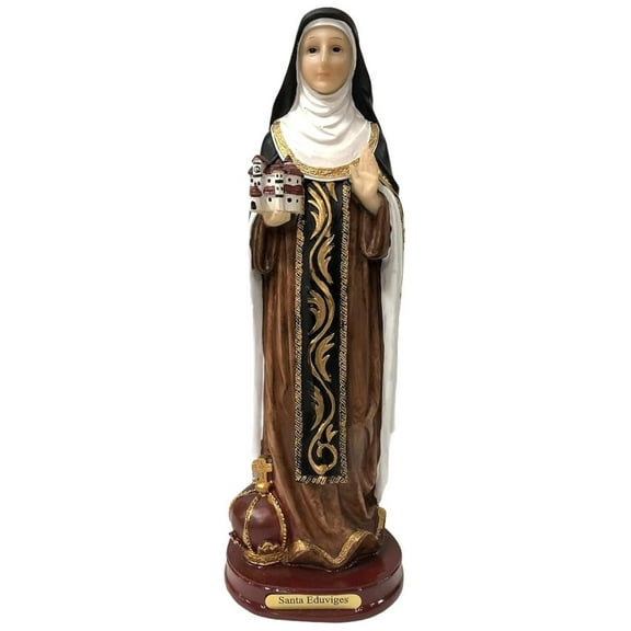 12 Inch Santa Eduviges Saint St Eduvigis Poland Statue Figurine Figure Imagen Religious Gift
