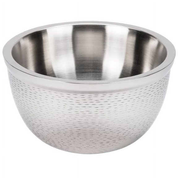 Tablecraft RB11 Remington 5 Qt. Round Stainless Steel Double Wall Bowl - 11 1/4" x 6 1/2"