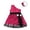 Hot Pink, variant on Odeerbi Toddler Girls Halloween Dress Irregular Tulle One Shoulder Dress with Hairband