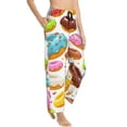 thumbnail image 2 of Fotbe Color Donut Women's Pajama Pants,Sleepwear Pants,Pj Bottoms Drawstring And Pockets-Small, 2 of 9