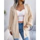 thumbnail image 2 of Suéter de manga larga para mujer Cardigan Manga larga Cable frontal abierto Twist Knit Outwear, 2 of 7