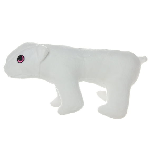 Mighty Jr Arctic Polar Bear Durable Plush Squeaky Dog Toy