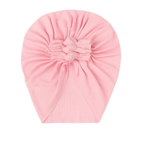 

1PC Baby Fashion Solid Hat Flowers Hat Winter Warm Hood Tire Cap