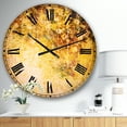 thumbnail image 2 of DesignArt White Flowers and Soft Color Leaves Large Wall Clock, 2 of 2
