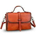 thumbnail image 6 of Genuine Leather Purses and Handbags Women Vintage Crossbody Shoulder Bag Satchel, 6 of 7