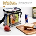 thumbnail image 5 of Stadium Approved Clear Lunch Bag with Adjustable Straps, Front Storage Compartme, 5 of 5