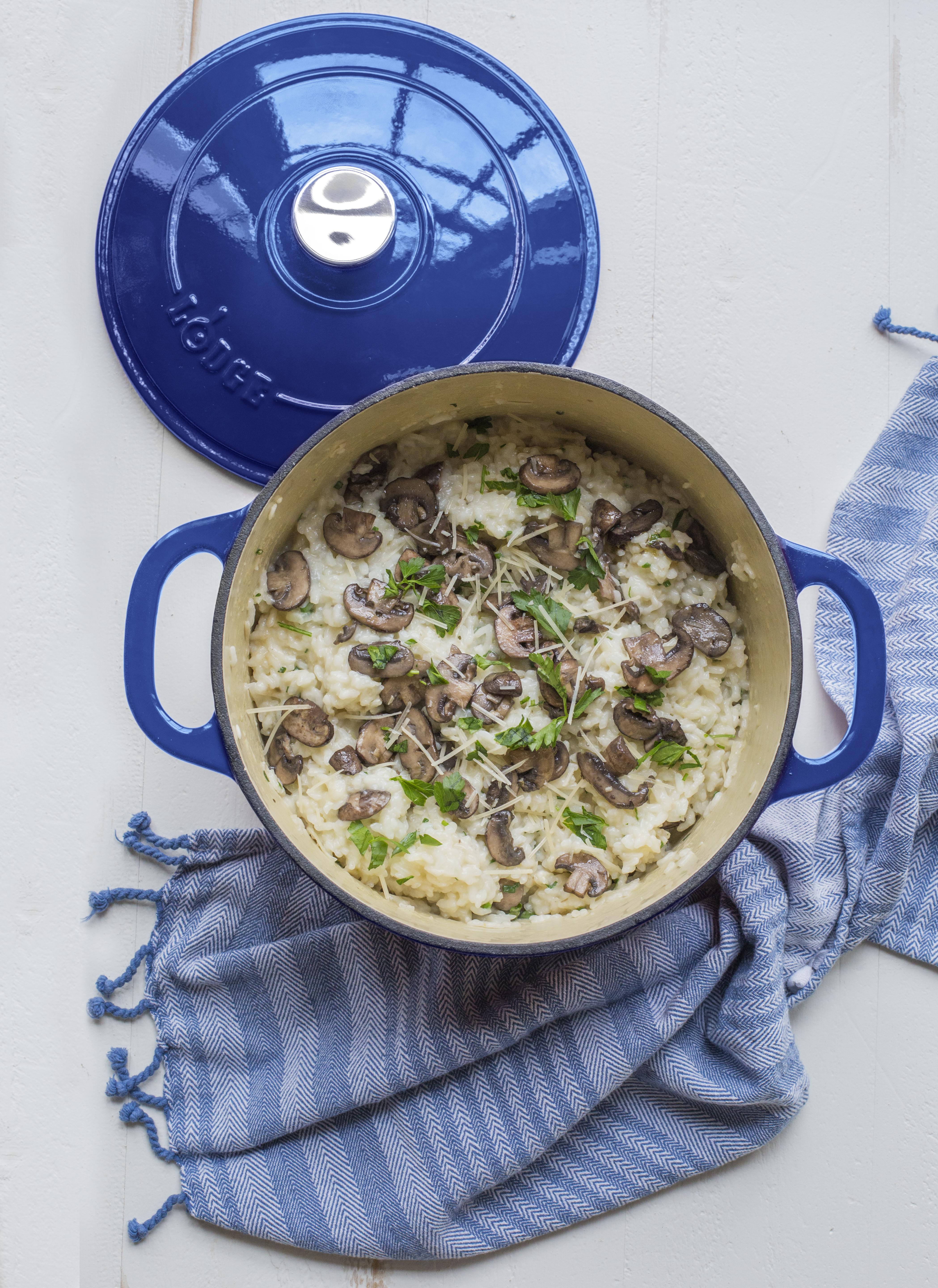 LODGE CAST IRON 5.5QT INDIGO ENAMELED DUTCH OVEN