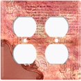 thumbnail image 3 of Metal Light Switch Plate Cover Blue Floral Damask Frame Honeycomb Trim DAM059, 3 of 13