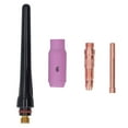 thumbnail image 2 of Welding Torch Accessories, Standard Size TIG Long Back  Easy To Install Ceramic Nozzle Connector Kit High Stability  for WP17 WP18 WP26, 2 of 8