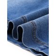 thumbnail image 5 of INSPIRE CHIC Denim Skirt for Women's Casual High Waisted Jean Skirt with Pockets L M-Blue, 5 of 6