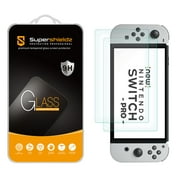 [2-Pack] Supershieldz for Nintendo Switch OLED 2021 Tempered Glass Screen Protector, Anti-Scratch, Anti-Fingerprint, Bubble Free