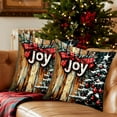 thumbnail image 5 of Xuniizn Christmas Pillow Covers 18x18 inch Xmas Decorations Soft Plush Faux Fur Wool Christmas Throw Pillow Cases Winter Holiday Decor for Sofa Living Room, 5 of 7