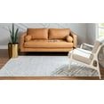 thumbnail image 4 of Rugs.com Lattice Trellis Collection Rug – 7' x 10' White Low-Pile Rug Perfect For Living Rooms, Large Dining Rooms, Open Floorplans, 4 of 9
