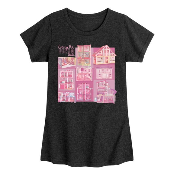 Barbie - Living the Dream - Original Dream House Pictures - Toddler And Youth Girls Raglan Graphic T-Shirt
