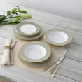 thumbnail image 4 of Noritake Infinity Green Gold Gold 12-Piece Dinnerware Set, Service for 4, 4 of 7