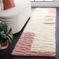 thumbnail image 2 of SAFAVIEH Casablanca Evaline Geometric Runner Rug, Pink/Ivory, 2'3" x 9', 2 of 8