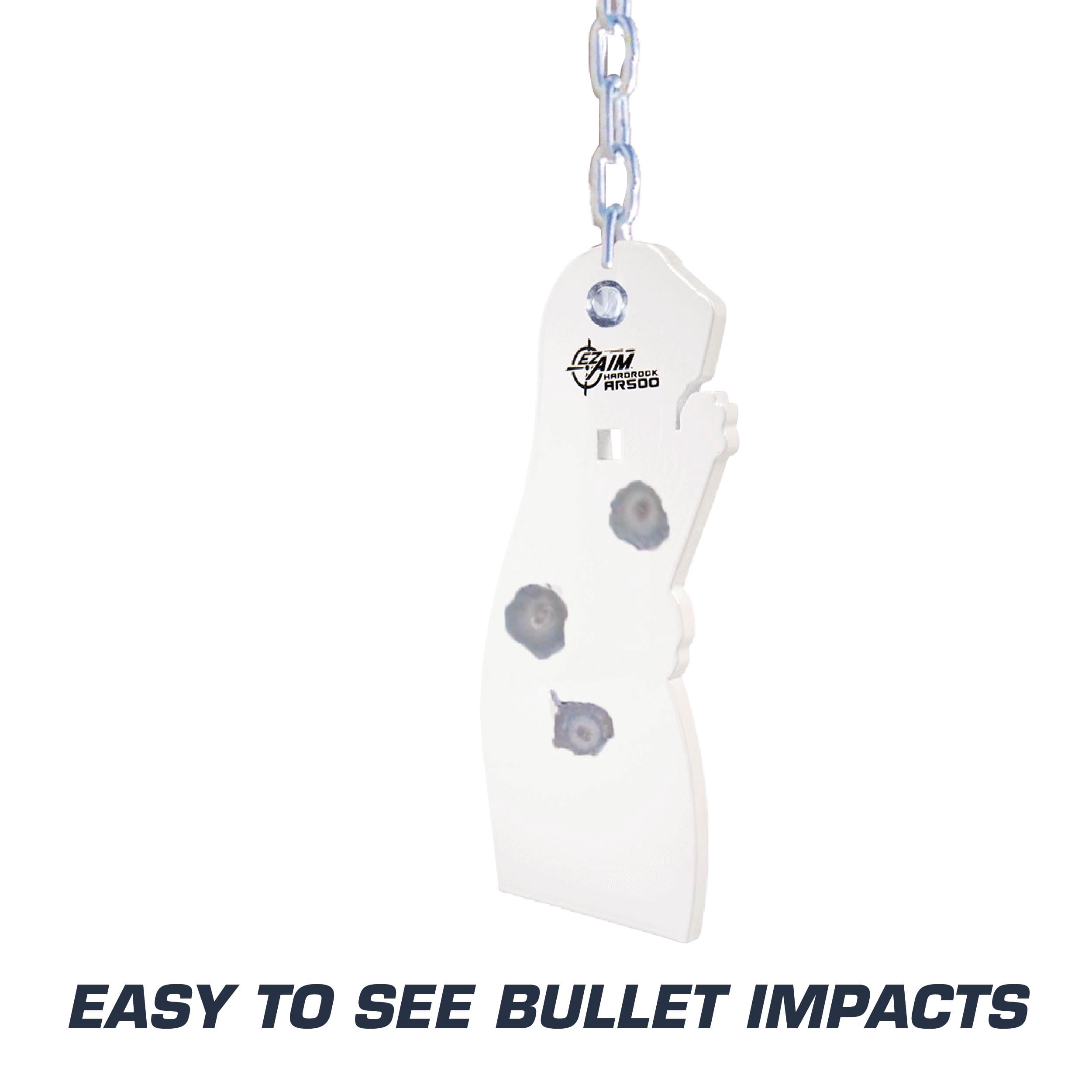 Ez Aim Ar500 Prairie Dog Shooting Target, 3/8" Thick Steel, White, Model 2355A