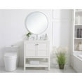 thumbnail image 6 of 30 inch Single Bathroom Vanity in White with Backsplash, 6 of 8