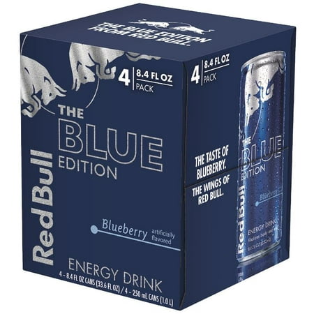Red Bull The Blue Edition Energy Drink, Blueberry, 8.4 Fl Oz, 4 Count