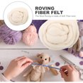 thumbnail image 3 of Natural Roving Wool Roving Fiber Felt Crafts Needle Felting 200g (Galatea), 3 of 6