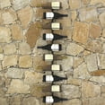 thumbnail image 1 of vidaXL Wall-mounted Wine Rack for 10 Bottles Black Metal, 1 of 4