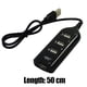 thumbnail image 4 of WDOplteas Hub USB 2.0 4 Puertos Con Cable 1.6 Pies para PC Flash Drive Mobile HDD (negro), 4 of 9