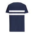 thumbnail image 7 of ATENAR Shirts for Women V Neck Solid Color Tops for Women Soft Tee Navy XL, 7 of 7