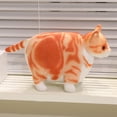 thumbnail image 3 of Simulated 3D Super Soft Fat Cat Stuffed Animal，Lifelike Cat Plush Pet Toy Pillow Home Decor Gift, 3 of 9
