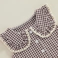 thumbnail image 6 of Mercatoo Toddler Girls Cute Clothes Sets Baby Girl Sweet Casual Summer Outfits Plaid Tank Tops Matching Ruffl1 He1 Wide Leg Pants Set, 6 of 8