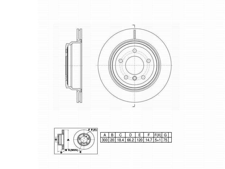 Ultra High Carbon 1000 Brake Kits, Rear UHCK10121, BMW X1 2015-2012