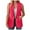 Hot Pink, variant on GEWSEY Womens Vest Fashion Dressy Notch Lapel Sleeveless Blazer Suit Jackets Office Work Clothes (Blue, XXL)