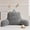 Grey, variant on Reading Pillow Bed Wedge Large Adult Children Backrest with Arms Back Support for Sitting Up in Bed/Couch for Lounging Bedrest,Waffle Stereoscopic Design,Ivory