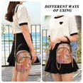 thumbnail image 6 of FORMRS Crossbody Bag for Women Quilted Travel Shoulder Cell Phone Purse with Chain Strap Handbag, Abstract Pink Flowers, 6 of 7