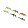 thumbnail image 1 of 6 Piezas Señuelo de Pesca Minnow Cebo 3D Ojos Hundiéndose Plástico Duro de Artificial Señuelo Conjunto Pesca Accesorios Mult, 1 of 6