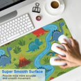 thumbnail image 4 of Long Mouse Pads for Desk,Dinosaurs River Volcano Green Pattern Desk Mats on Top Of Desks, Desk Mouse Pad Extra Large with 3mm Non-Slip Base and Stitched Edge for Gaming,Office,Work,Home 35.4"x15.7", 4 of 6