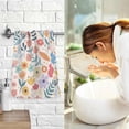 thumbnail image 7 of GZHJMY 2PCS Cotton Towel Set,Quick Drying Washcloths,Soft and Breathable Bath Towel Hand Towels for Kitchen Bathroom Gym Beach-Cartoon Flowers, 7 of 7