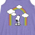 thumbnail image 2 of Peanuts - Snoopy Looking Up Rainbow - Toddler & Youth Girls A-line Dress, 2 of 5