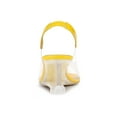 thumbnail image 2 of BLISSFUL STEP Chaussures pour Femmes Talons Compensés Transparents à Strass Bout Ouvert Slingback Chaussures Transparentes Jaune 8, 2 of 8