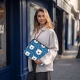 thumbnail image 6 of FORMRS 15-15.6 inch Laptop Sleeve Case Soft Carrying Quilted Computer Bag Cover, Blue Polar Bear, 6 of 7