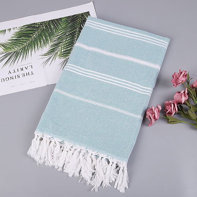 100% Cotton, Turkish Beach Pool Towels, 40" x 70" Turkish Towels, 100% Cotton Quick Dry Turkish Towels for Camping, Beach, Pool, Sauna and Gym, Coral Stripe