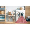 thumbnail image 2 of Ahgly Company Machine Washable Indoor Rectangle Transitional Light Coral Pink Area Rugs, 7' x 9', 2 of 7