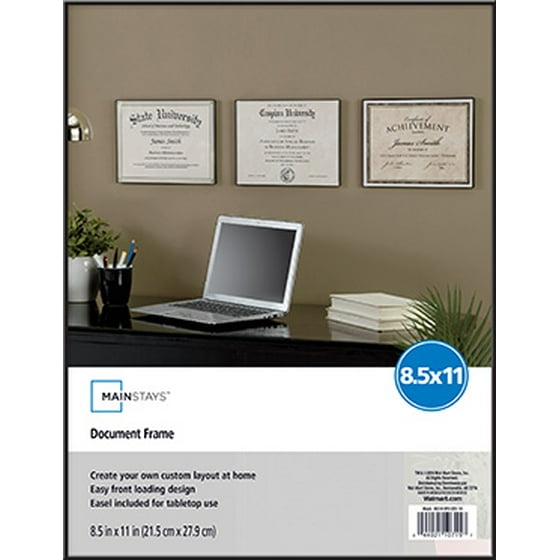 Mainstays 8 5 X 11 Doent Format Frame Black Com