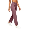 thumbnail image 4 of SeekIslan Women's Crossover Yoga Pants V Waist Straight Leg Pants with Pockets for Gym and Casual Daily, 4 of 6
