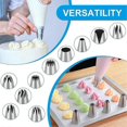 thumbnail image 5 of 10 PCS Professional Piping Nozzles, Reusable Nozzles for Piping Bags Piping Nozzles Set Stainless Steel Nozzles Set, 5 of 5