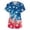 01-Blue, variant on 250 Anniversary USA Scrub V-Neck Tops for Women, Fourth of July Soft Stretch Women's Tops Easy Care with Pockets 03-Complexion L