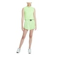 thumbnail image 3 of NIKE Womens Green Pocketed Slitted Pull-on Logo Waist And Hem Shorts Shorts M, 3 of 4