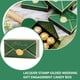 thumbnail image 2 of Matsuzay Caja de dulces de sobre de 50 piezas, contenedor de bocadillos de Chocolate de estilo europeo, sello de cera de aniversario, caja Almacenamiento y organización del hogar Verde, 2 of 6