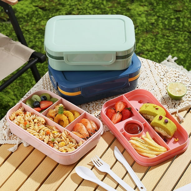 UAEBM Stackable Lunch Box for Adults, Leakproof Bento Box with 8